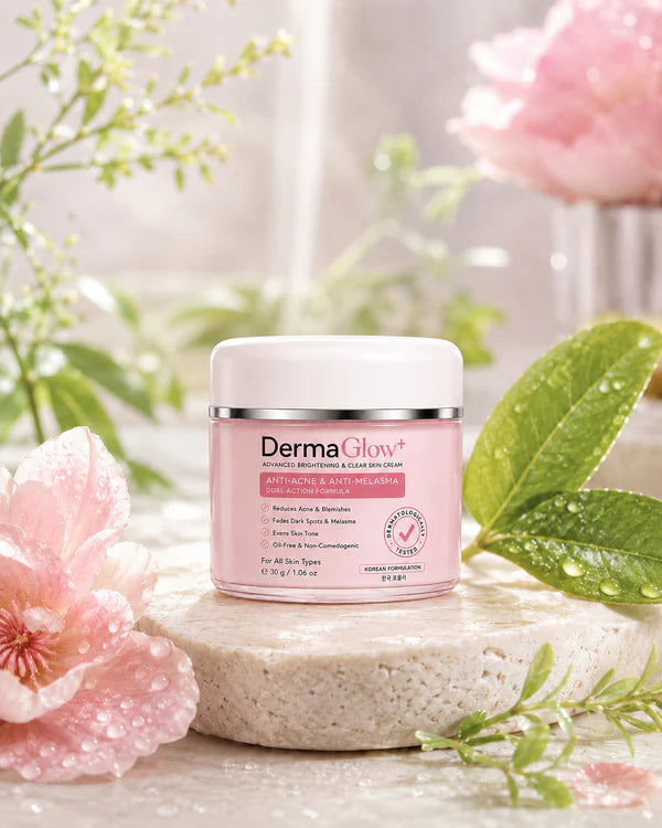 DermaGlow+ Advanced Brightening & Clear Skin Cream – Anti-Acne & Anti-Melasma Formula 30g