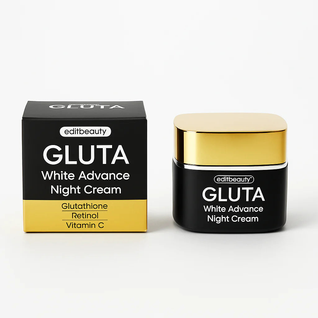 Edit Beauty | GlutaWhite Advance Night Cream – 30g | Hydrating & Whitening Night Cream with Hyaluronic Acid & Niacinamide