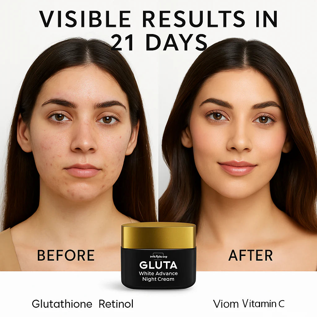 Edit Beauty | GlutaWhite Advance Night Cream – 30g | Hydrating & Whitening Night Cream with Hyaluronic Acid & Niacinamide